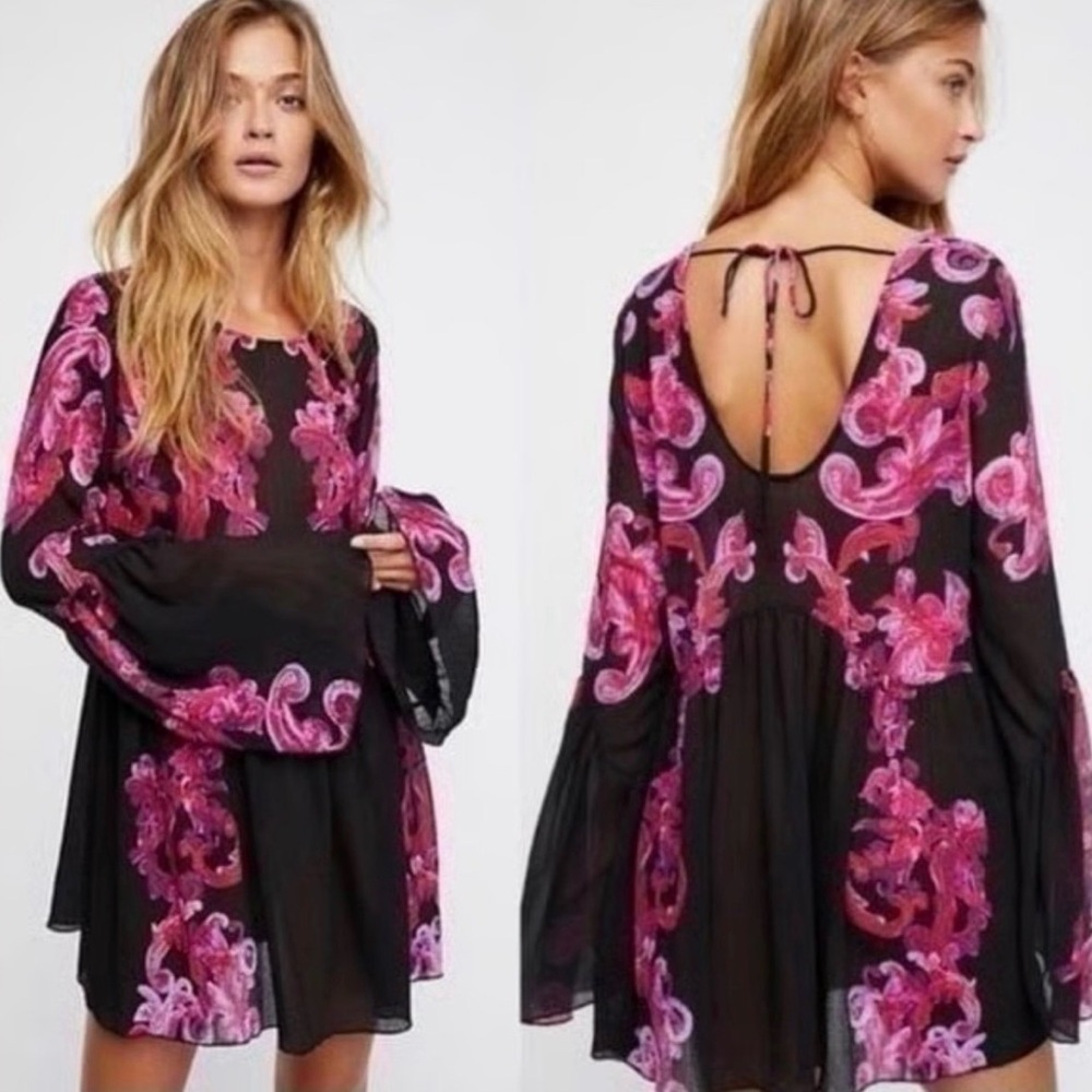Boho festival romantic artsy free people dress
